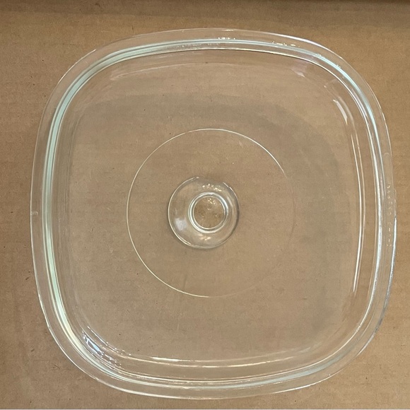 Corningware peach floral A-2-B 2 Liter baking dish & pyrex A-9-C glass top - Picture 11 of 14